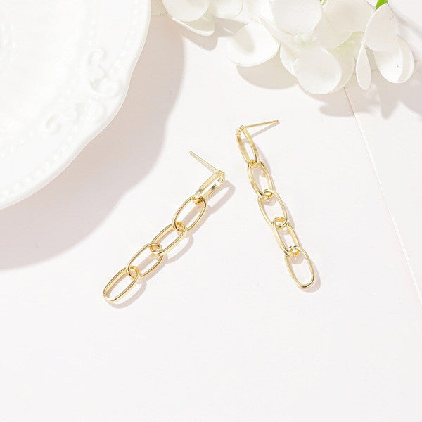 Trendy Dangle Paper Clip Earring