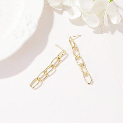 Trendy Dangle Paper Clip Earring