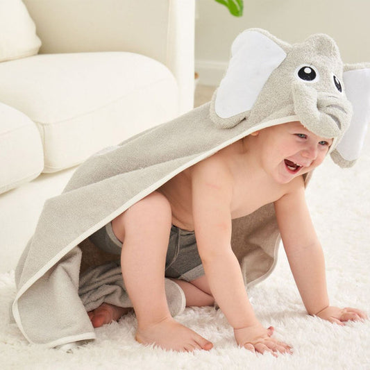 Elephant Hooded Bath Towel For Babies