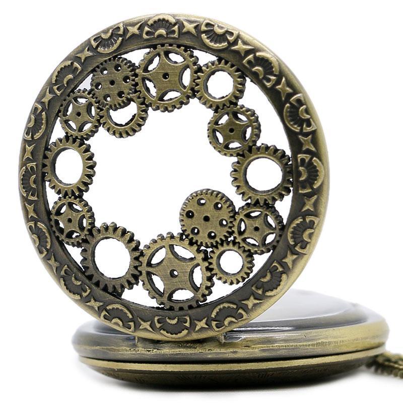 Time Travel Pocket Watch – Elite Vintage Gift with Chain for Collectors & Enthusiasts