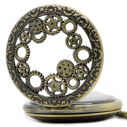 Time Travel Pocket Watch – Elite Vintage Gift with Chain for Collectors & Enthusiasts