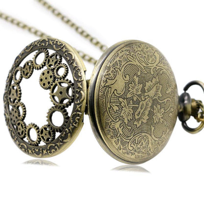 Time Travel Pocket Watch – Elite Vintage Gift with Chain for Collectors & Enthusiasts