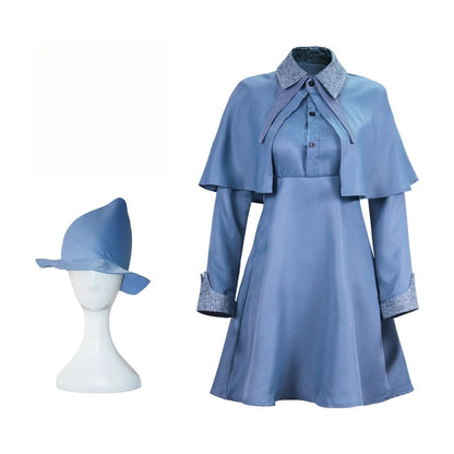 Movies Fleur Isabelle Delacour Cosplay Costumes Magic School Fleur Uniform Dress Hat for Women Girls Halloween Carnival Costume