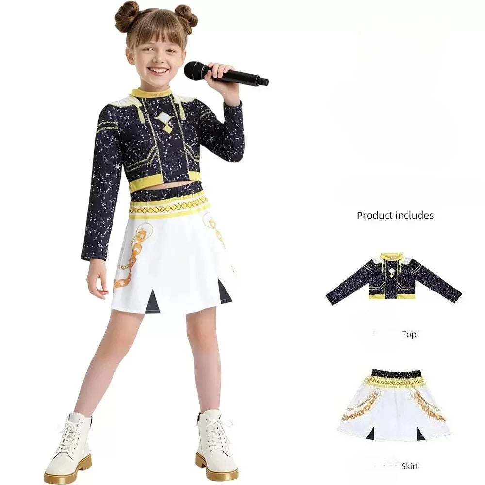 Zoey Rumi Mira Cosplay Costume kpop Women Girls Halloween Carnival Audlt Kids Child Party Role Playing Outfits