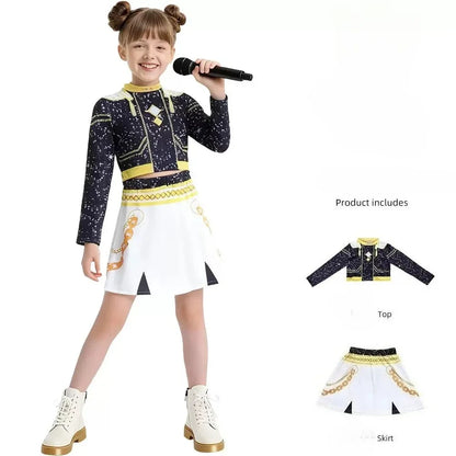 Zoey Rumi Mira Cosplay Costume kpop Women Girls Halloween Carnival Audlt Kids Child Party Role Playing Outfits