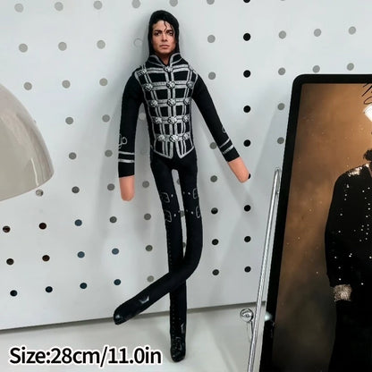 Michael Jackson Plush Bendable Abstract Joint Mobility Stuffed Ornament Hot Figure Cosplay Prop Flexible Collection Favor Gift