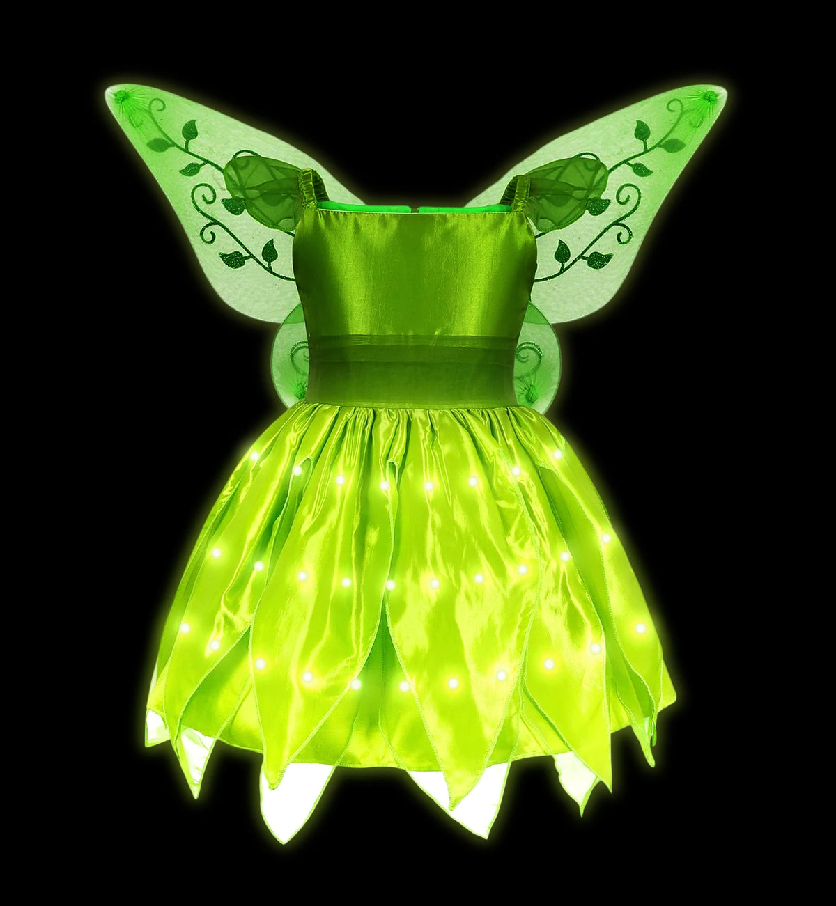 Girl Princess Dress with LED Light Up Costume for Children Cosplay Party Clothes Blue Pink Outfit Carnival Christmas Prom Gown