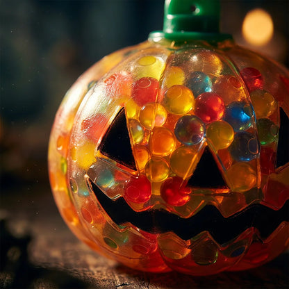 Children Halloween Squeeze Fidget Toys Pumpkin Blow Bubbles Stress Relief Anti-stress Toys for Kids Adult Christmas Gifts