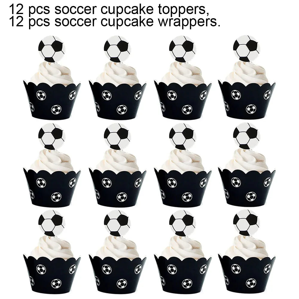 Soccer Ball Paper Napkins Football Disposable Cocktail Napkins for Soccer Theme Birthday Wedding Baby Shower Party Supplies