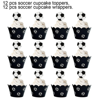 Soccer Ball Paper Napkins Football Disposable Cocktail Napkins for Soccer Theme Birthday Wedding Baby Shower Party Supplies
