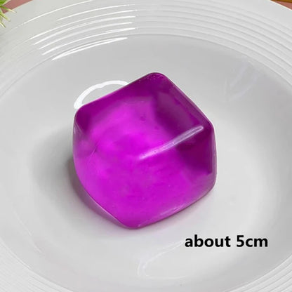 Squishy Ice cube Slow Rebound Squeeze Toys Stress Relief Sensory Fidget Toys for Adults Anti Anxiety Squishy Toys Maltose Cube