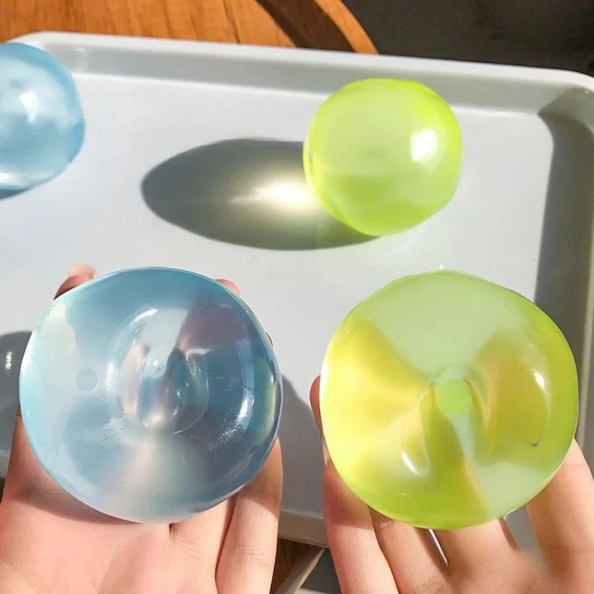 Squishy Plasticity Mochi Fidget Toy Transparency Coconut Oil Maltose Squeeze Toys Funny Anti-stress Sensory Toy for Adults Gifts