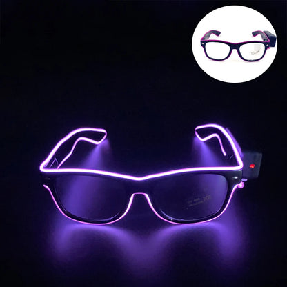 New Cool Wireless Glowing LED Light Up Glasses For Rave Festival Party Luminous Neon Mosaic Sunglasses Club Disco Eye Glasses