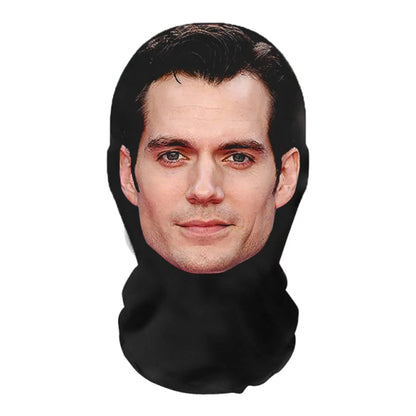 3D Printed Celebrity Realistic Face Mask Stretch Mesh Full Face Mask Men Role Play Headdress Hip Hop Balaclava Cosplay Mask
