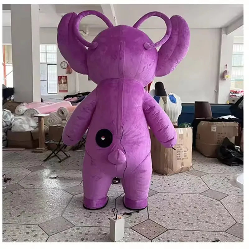 2m/2.6m Giant Blue Stit-ch Mascot Costume Inflatable Cosplay Suits Plush Polar Bear Anime Cartoon Character Costumes Teddy Bear