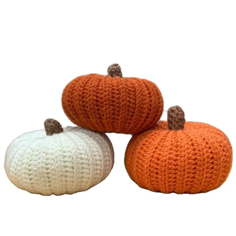 Artificial Pumpkin Ornaments Handmade Harvest Festival Decor Halloween Party Decorations Colorful Thanksgiving Pumpkin Pendant