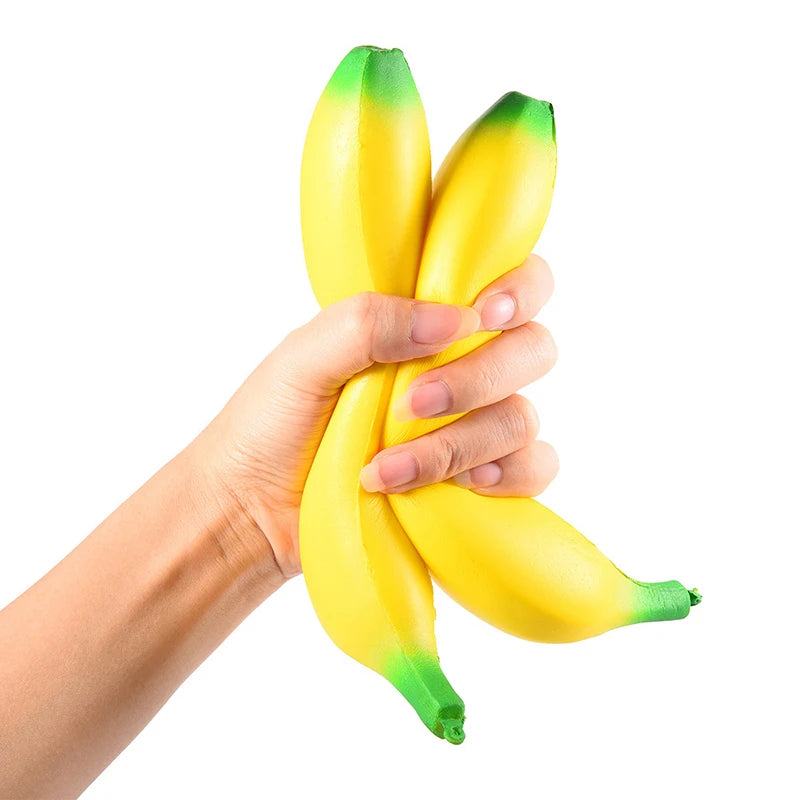 New Anti-stress Squishy Slow Rising Jumbo Squishy Banana Toys Kneading Fruit Squeeze Toys Fun Stress Relief Toys