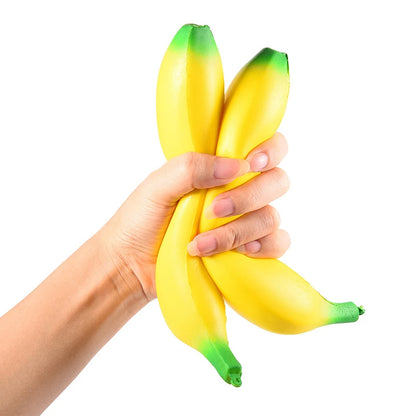 New Anti-stress Squishy Slow Rising Jumbo Squishy Banana Toys Kneading Fruit Squeeze Toys Fun Stress Relief Toys