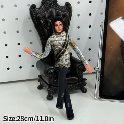 Michael Jackson Plush Bendable Abstract Joint Mobility Stuffed Ornament Hot Figure Cosplay Prop Flexible Collection Favor Gift