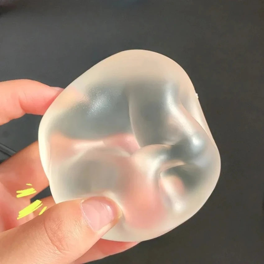 Squishy Plasticity Mochi Fidget Toy Transparency Coconut Oil Maltose Squeeze Toys Funny Anti-stress Sensory Toy for Adults Gifts