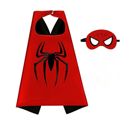5 sets Cosplay Superhero Capes  for Kids 3-10 years old Halloween Costume Cosplay Festival Party Supplies Favors boy Dress Up
