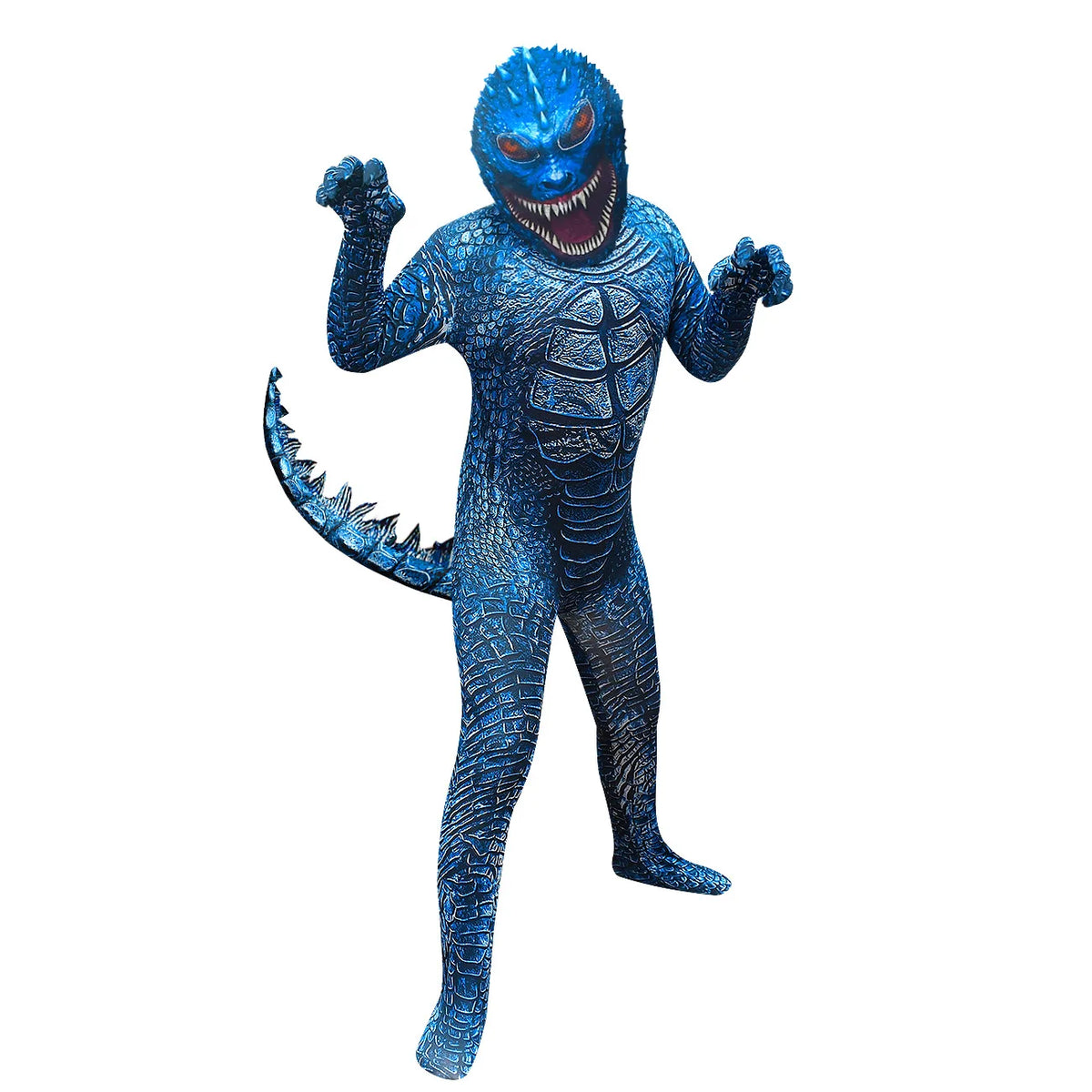 Halloween Costume Boys Cosplay G-Godzillae VS K-Kong Anime Clothes for Kids Dinosaur Gorilla Jumpsuit + Headgear Christmas Gifts