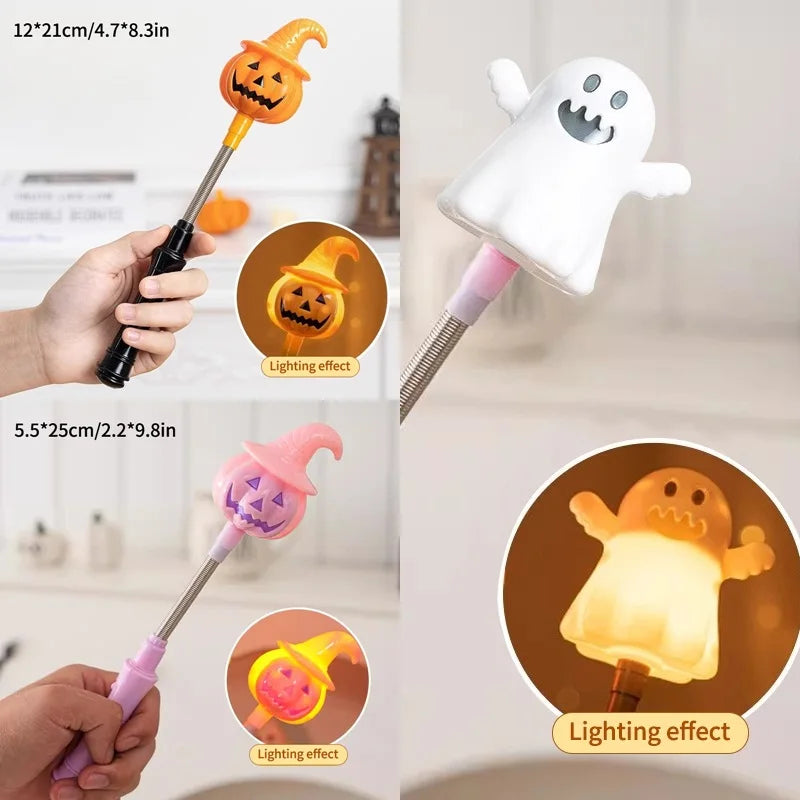 Halloween Shakeing Stick Glow in The Dark Luminous Glow Sticks Halloween Party Favors Day of The Dead Cosplay Party Accessories