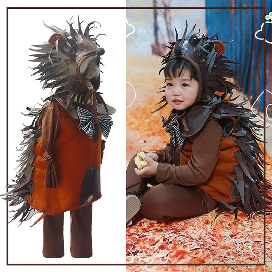 Boys Girls Hedgehog Costume Toddler Cosplay Animal Costumes Kids Party Fancy Dress Outfit Children Cartoon Performance Clothing