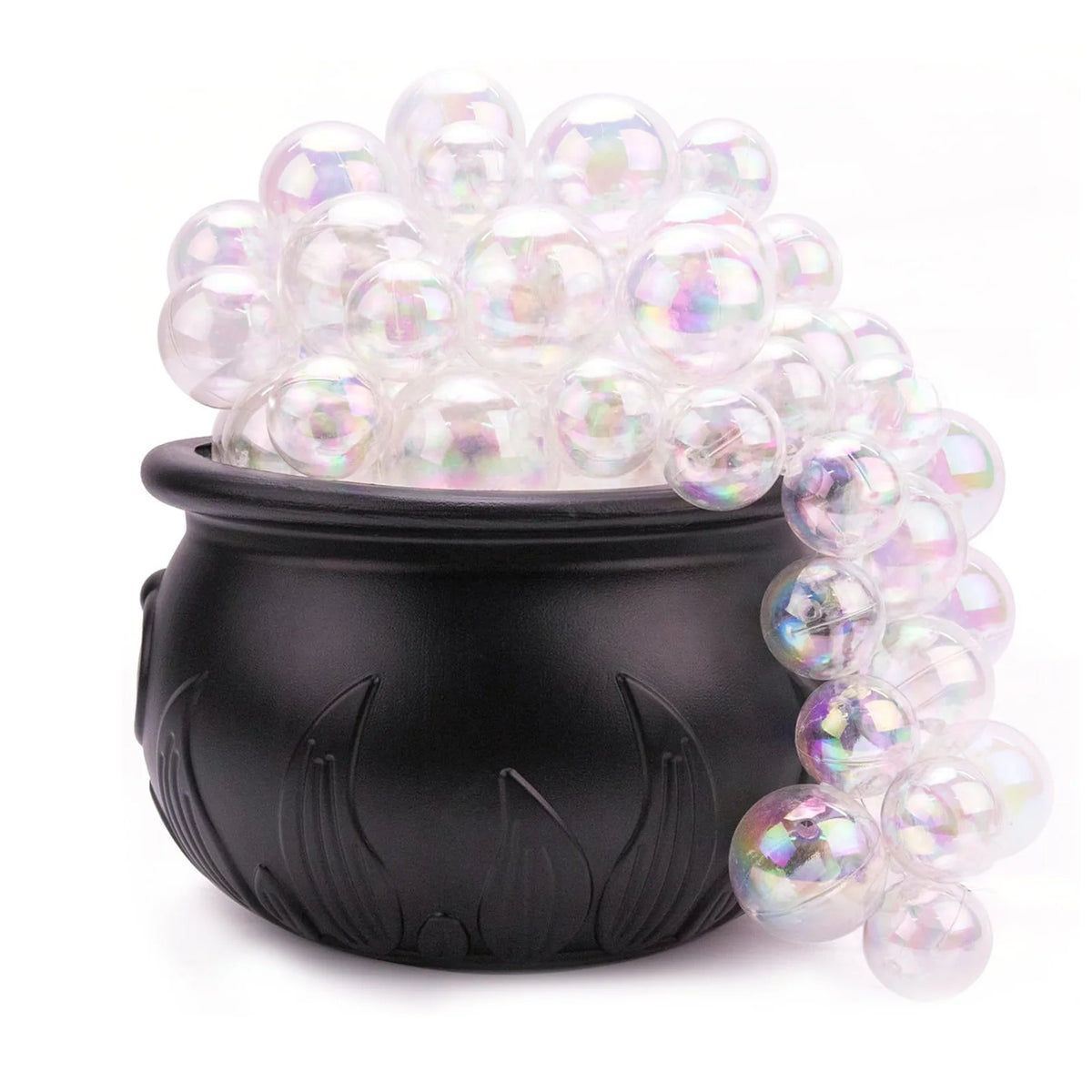 Bubbling Cauldron Ornament Unique Practical Vintage ABS Witches Bubbling Cauldron Multifunctional Violet Light for Party
