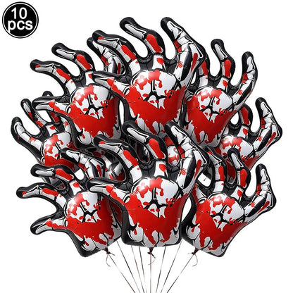 Large Halloween Standing Foil Balloons Haunted House Castle Skull Coffin Witch Mylar Balloon Halloween Party Decoration Balloon
