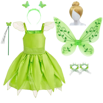 Summer Dresses Little Girl Elf Princess Dress Up 2026 Baby Clothes Child School Party Fairy Outfits Kids Carnival Birthday Gifts