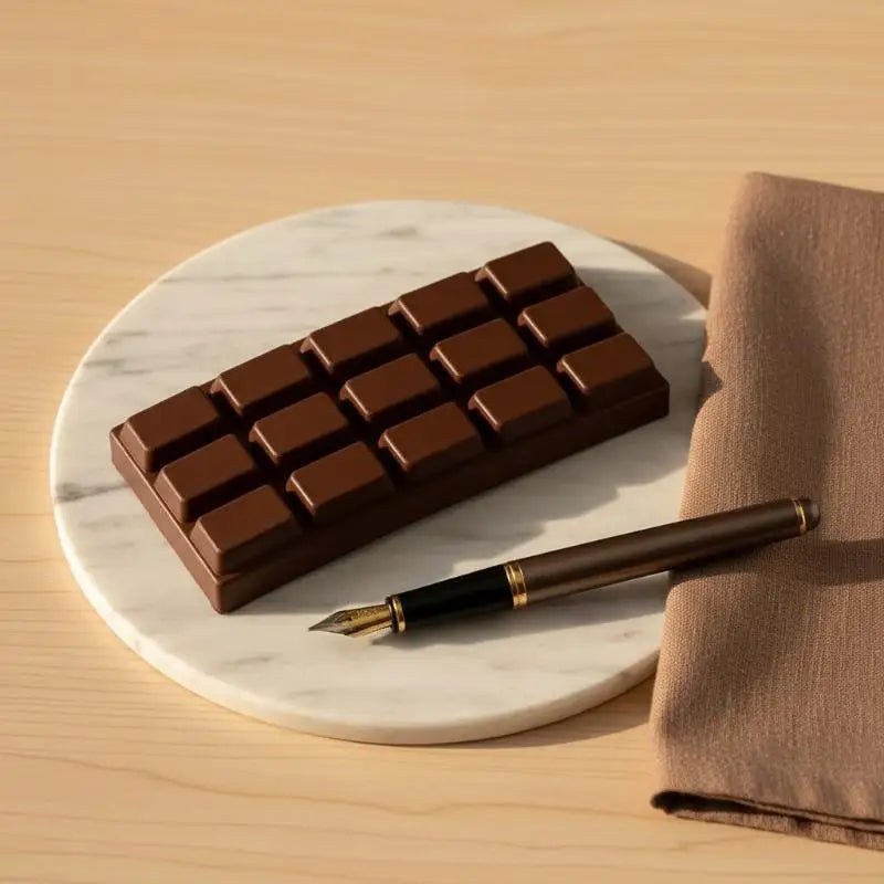 PU Squishy Chocolate Bar Toy Ultra Slow Rising Realistic Soft Squeeze for Stress Relief and Sensory Play for Kids Adults