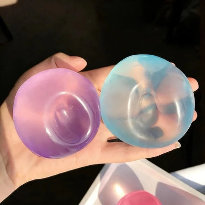Squishy Plasticity Mochi Fidget Toy Transparency Coconut Oil Maltose Squeeze Toys Funny Anti-stress Sensory Toy for Adults Gifts
