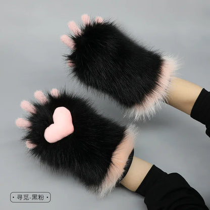 Headset Furry Kig Cosplay Mask Paw Head Base Comiket Furry Fursuit Kigurumi Animal Cat Doll Beast Halloween Role-playing Costume