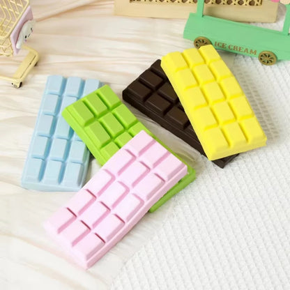 Chocolate Bar Crunchy Squishy Slow Rising Stress Relief Toy Soft PU Foam Squeeze Fidget Toy Anti Stress Gift for Kids Adults