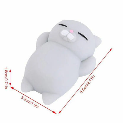 5pcs Animal Cat Kawaii Cat Squishy Mini Squishies Stress Mochi Squishy Toys Mochi Squishies Stress Mochi Animal Toy Gift for Kid