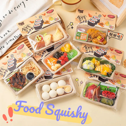 Simulation Food Squishy Fried Chicken Taba Squishy Toys Dumpling Sushi Mochi Squishy Stress Toy Squeeze Fidget Squish Gift