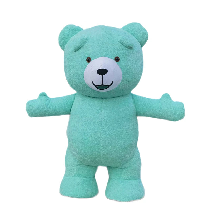2m/2.6m Giant Blue Stit-ch Mascot Costume Inflatable Cosplay Suits Plush Polar Bear Anime Cartoon Character Costumes Teddy Bear
