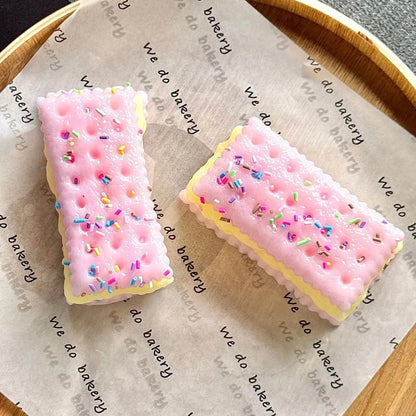 Sprinkled Sandwich Cookie Squishy Toy Multicolor Slow Rebound Fidget Toy Stress Relief ASMR Decompression Desktop Gift**
