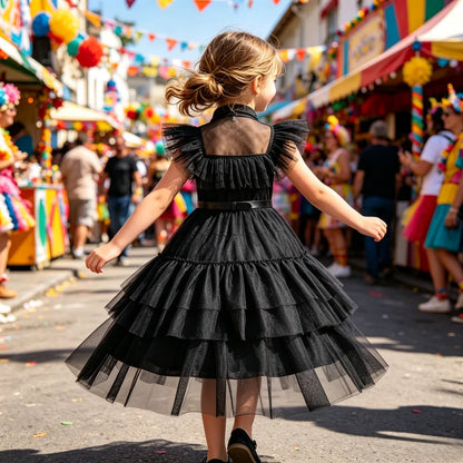 Girls Halloween Carnival Princess Cosplay Costumes Child Birthday Party Dress Kids Clothes Baby School Ball Gown Summer Dresses