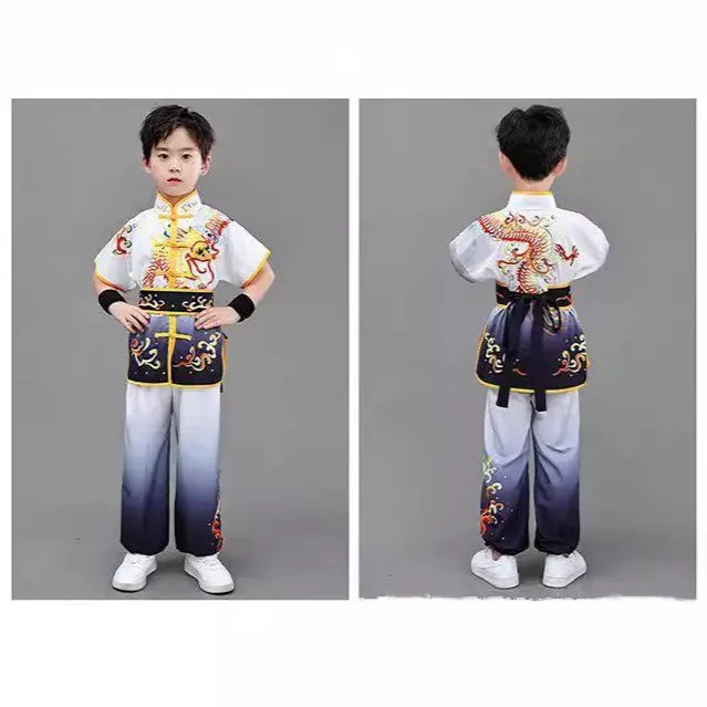 Men Women Children Tai Chi Costumes Boy Martial Arts Set Perform Girl Suit Kids Chinese Wushu Sets Kung Fu Uniform Baby Clothes