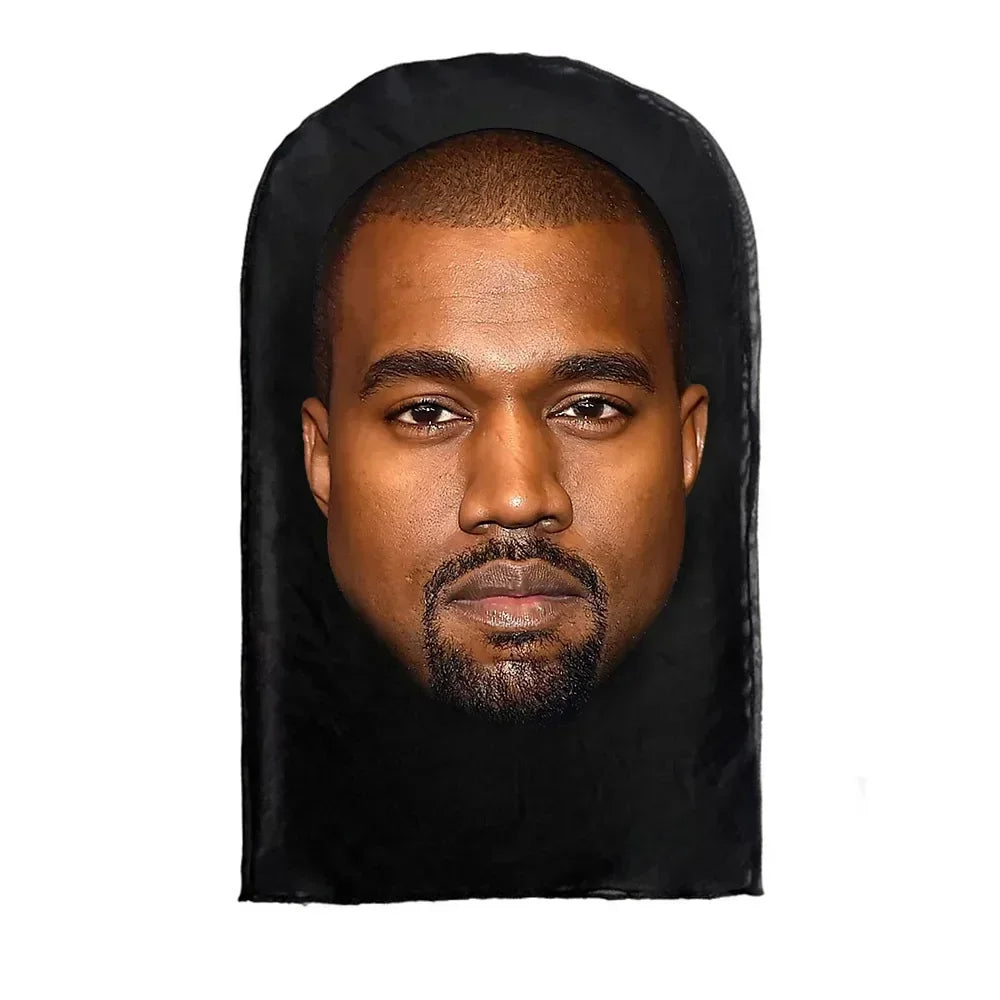 3D Printed Celebrity Realistic Face Mask Stretch Mesh Full Face Mask Men Role Play Headdress Hip Hop Balaclava Cosplay Mask