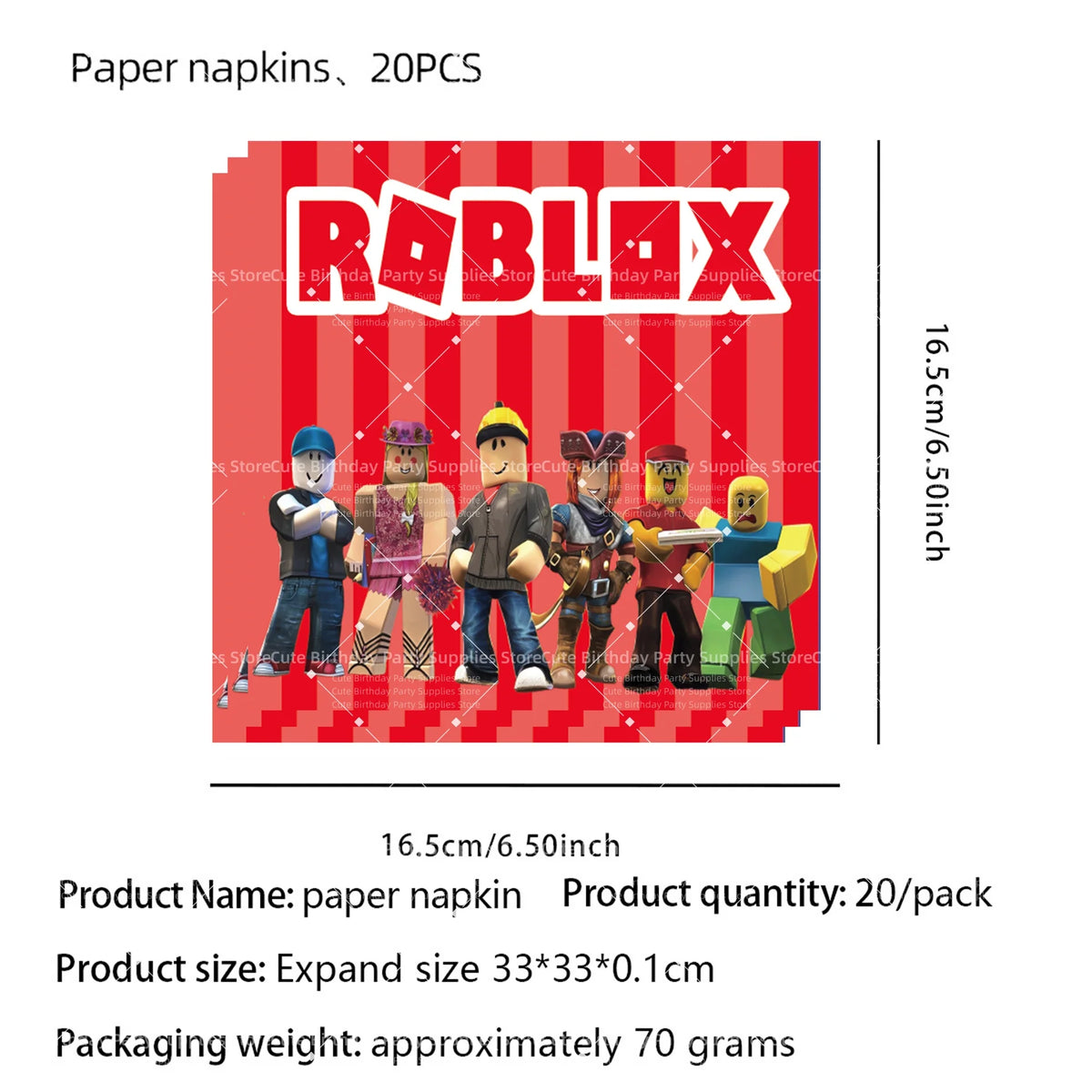 Roblox Game Birthday Party Decoration Tableware Cups Plates Napkins Tablecloth Bracelets Party Favor Souvenir Party Supplies