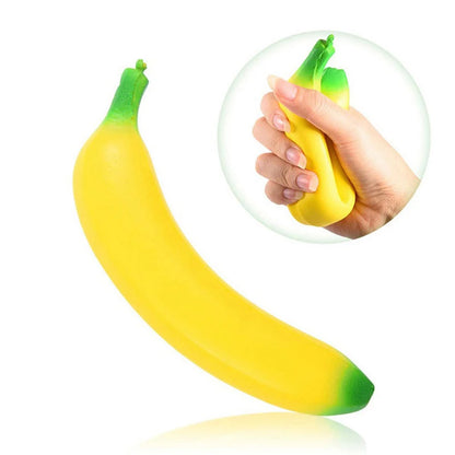 New Anti-stress Squishy Slow Rising Jumbo Squishy Banana Toys Kneading Fruit Squeeze Toys Fun Stress Relief Toys