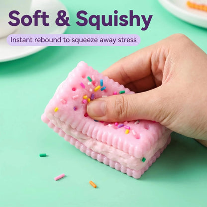 Sprinkled Sandwich Cookie Squishy Toy Multicolor Slow Rebound Fidget Toy Stress Relief ASMR Decompression Desktop Gift**