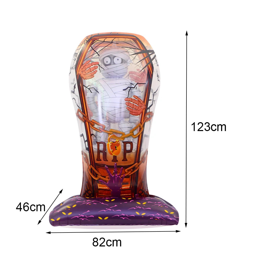 Large Halloween Standing Foil Balloons Haunted House Castle Skull Coffin Witch Mylar Balloon Halloween Party Decoration Balloon