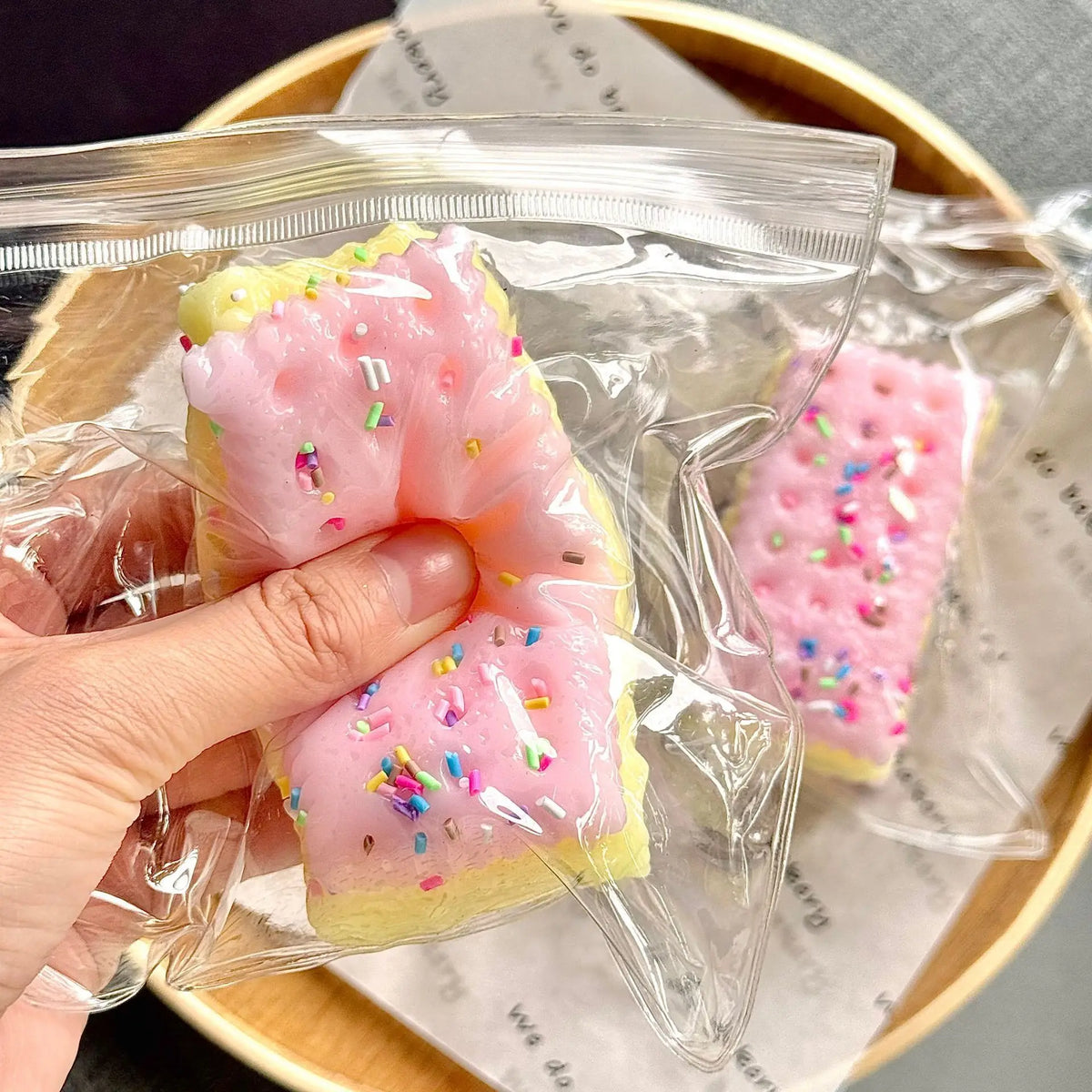 Sprinkled Sandwich Cookie Squishy Toy Multicolor Slow Rebound Fidget Toy Stress Relief ASMR Decompression Desktop Gift