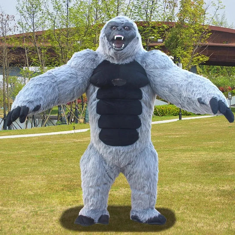 2m/2.6m Giant Blue Stit-ch Mascot Costume Inflatable Cosplay Suits Plush Polar Bear Anime Cartoon Character Costumes Teddy Bear