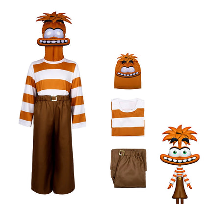 Anime Movie Inside Out Joy Cospaly Costume Disgust Sadness Envy Cos Outfits For Adult Kids Halloween Stage Performance Costume