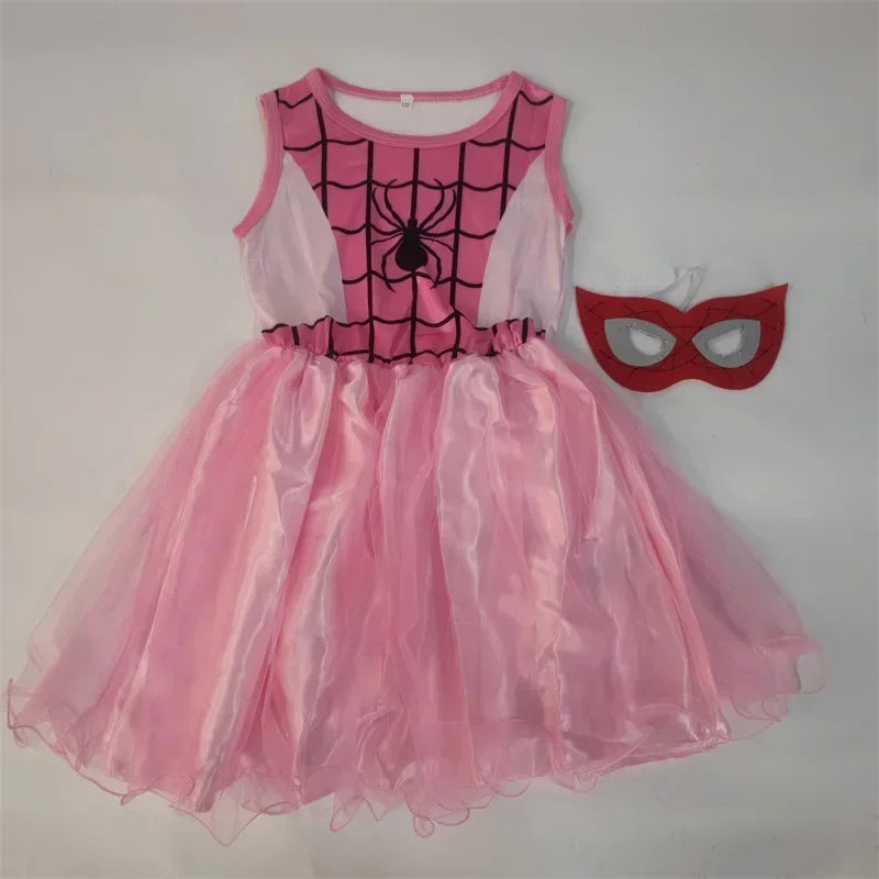 Movie Children Spidergirls Spider Girls Costumes Cosplay Kids Fancy Dress Christmas New Year Party Clothing